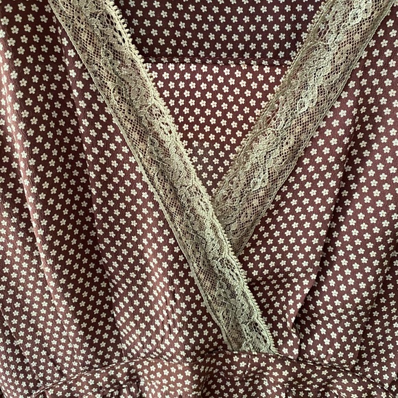 Lisa D soft 100% silk peasant dress - Picture 4 of 16